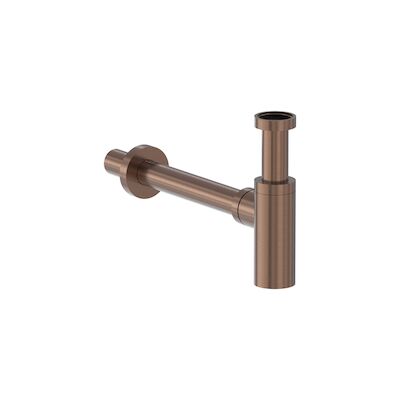 Designsifon MAY Geborsteld Mat Koper PVD
