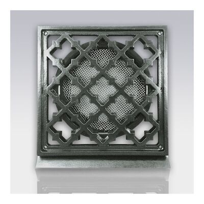 Deurrooster Weckx Retro Vierkant Aansluiting 15 cm Aluminium Brons