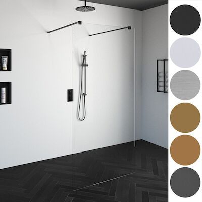 Doorloopdouche Compleet Just Creating Profielloos 140×200 cm RVS