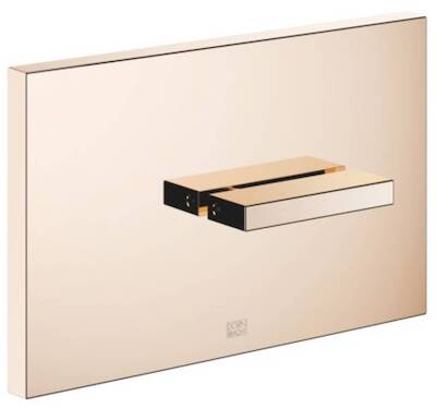 Dornbracht bedieningspaneel 1-knop glans champagne (22 kt goud) tbv TeCe TeCe in-wall tank