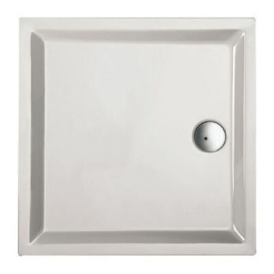 Douchebak acryl+ wit 90 x 90 cmvierkant 4cm hoog