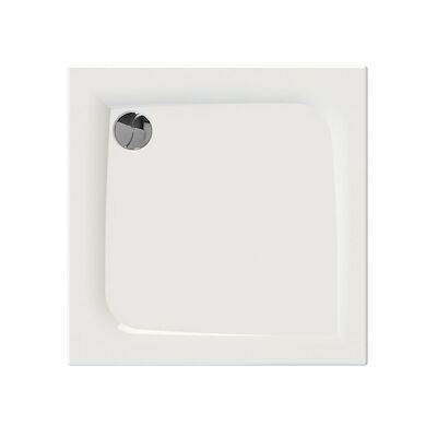 Douchebak Allibert Jacana 80x80x3 cm Vierkant Bioplax Hoogglans Wit