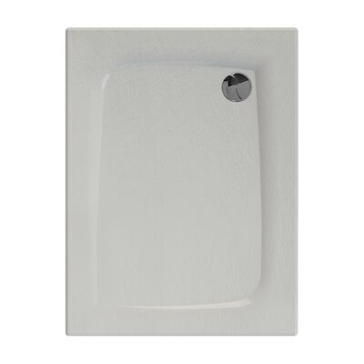 Douchebak Allibert Mooneo Rechthoek Inbouw Bioplax 100×80 cm Wit