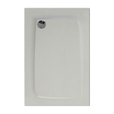 Douchebak Allibert Mooneo Rechthoek Inbouw Bioplax 120×80 cm Wit