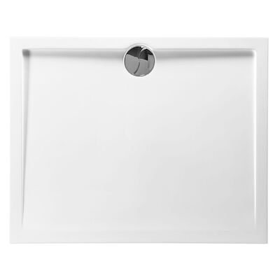Douchebak Allibert Slim Rechthoek Met Gecentreerde Afvoer 100x80x4 cm Wit