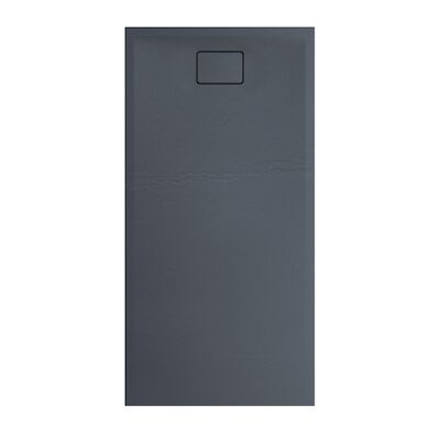 Douchebak Allibert Terreno Rechthoek Inbouw Polybeton 160×80 cm Vuursteen Grijs