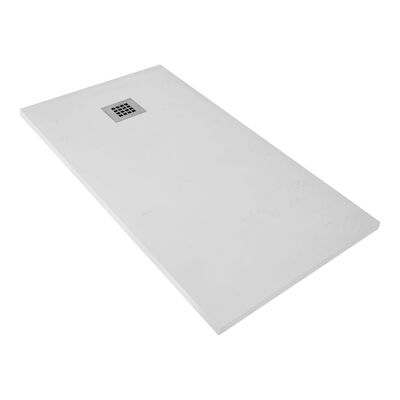 Douchebak BWS Elsa Composiet Anti-slip 120x80x3 cm Mat Wit