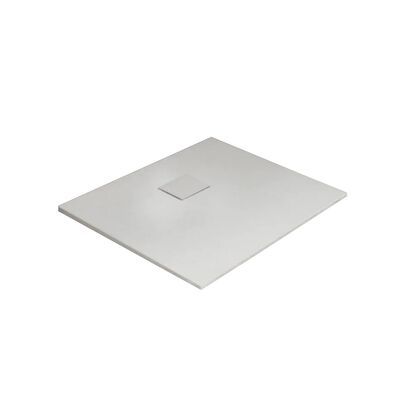 Douchebak BWS Naxos SMC 90×90 cm Stone-look Mat Wit