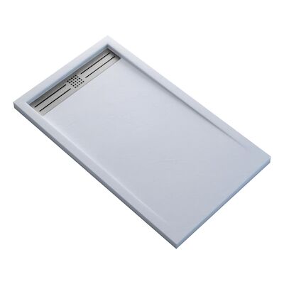 Douchebak BWS Veroni Elite 140×90 cm Composietsteen Wit