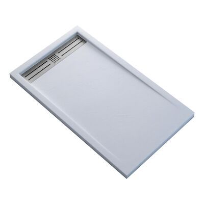Douchebak BWS Veroni Elite 180×90 cm Composietsteen Wit