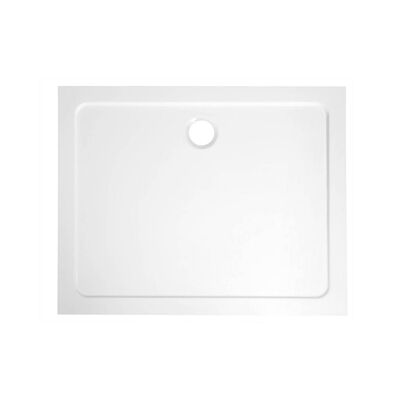 Douchebak Gegoten Marmer Sapho Aqualine 120x90x3 cm Rechthoek Wit