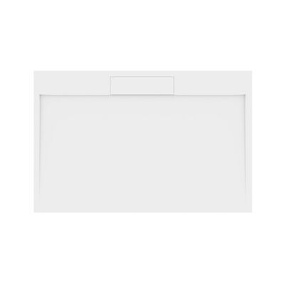 Douchebak Gegoten Marmer Sapho Irena 120x80x3.5 cm Rechthoek Wit
