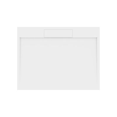 Douchebak Gegoten Marmer Sapho Irena 130x100x3.5 cm Rechthoek Wit
