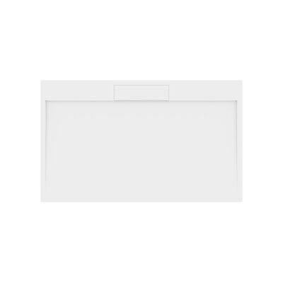 Douchebak Gegoten Marmer Sapho Irena 130x80x3.5 cm Rechthoek Wit
