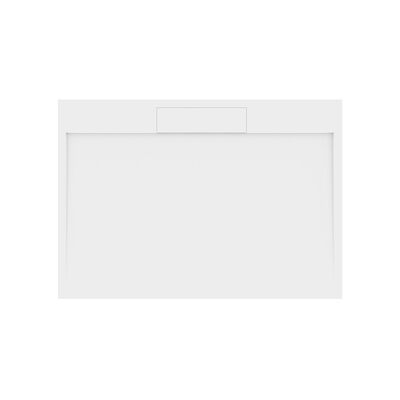 Douchebak Gegoten Marmer Sapho Irena 140x100x3.5 cm Rechthoek Wit