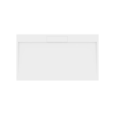 Douchebak Gegoten Marmer Sapho Irena 140x80x3.5 cm Rechthoek Wit