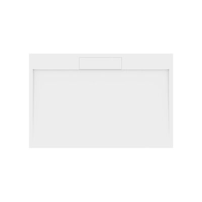 Douchebak Gegoten Marmer Sapho Irena 150x100x3.5 cm Rechthoek Wit