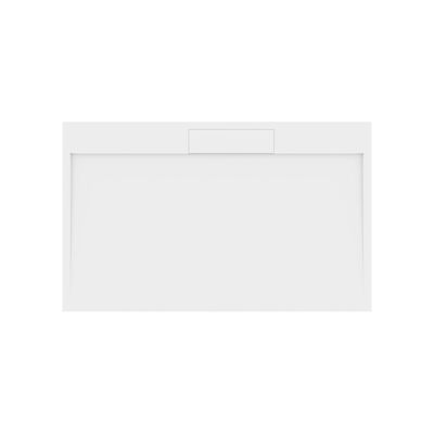Douchebak Gegoten Marmer Sapho Irena 160x100x3.5 cm Rechthoek Wit