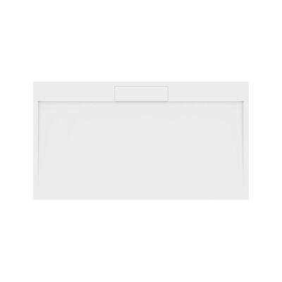 Douchebak Gegoten Marmer Sapho Irena 160x90x3.5 cm Rechthoek Wit