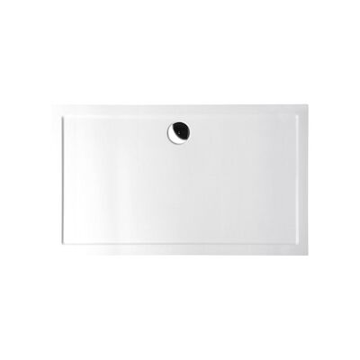 Douchebak Gegoten Marmer Sapho Karia 120x80x4 cm Rechthoek Wit