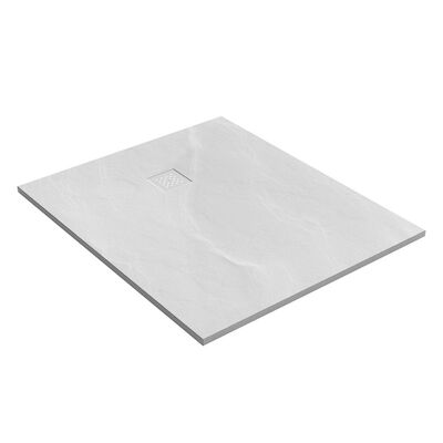 Douchebak Sanitop Just Creating Relievo Crag 100×120 cm Mat Wit