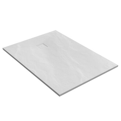 Douchebak Sanitop Just Creating Relievo Crag 100×160 cm Mat Wit