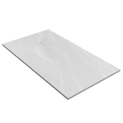 Douchebak Sanitop Just Creating Relievo Crag 100×180 cm Mat Wit