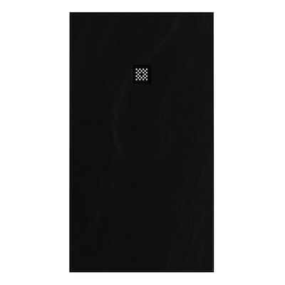 Douchebak Sanitop Just Creating Relievo Crag 100×180 cm Mat Zwart