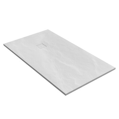 Douchebak Sanitop Just Creating Relievo Crag 90×160 cm Mat Wit
