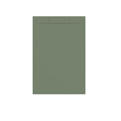 Douchebak + Sifon Allibert Rectangle 120×80 cm Eucalyptus Groen