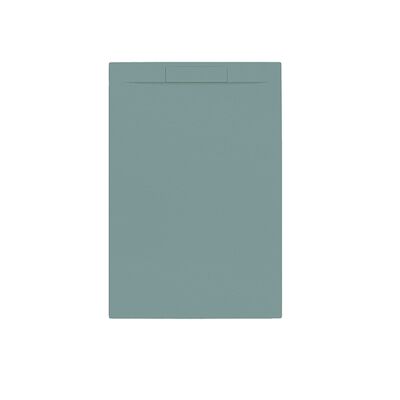 Douchebak + Sifon Allibert Rectangle 120×80 cm Mat Groen Korstmos