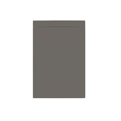 Douchebak + Sifon Allibert Rectangle 120×80 cm Mat Gunmetal