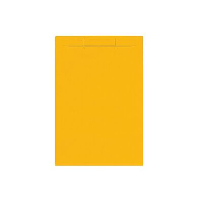 Douchebak + Sifon Allibert Rectangle 120×80 cm Mat Okergeel
