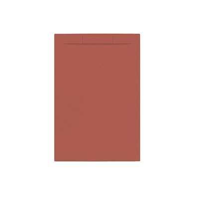 Douchebak + Sifon Allibert Rectangle 120×80 cm Mat Rood Terracotta