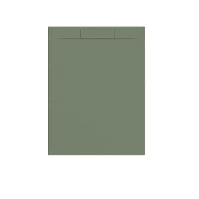 Douchebak + Sifon Allibert Rectangle 120×90 cm Eucalyptus Groen