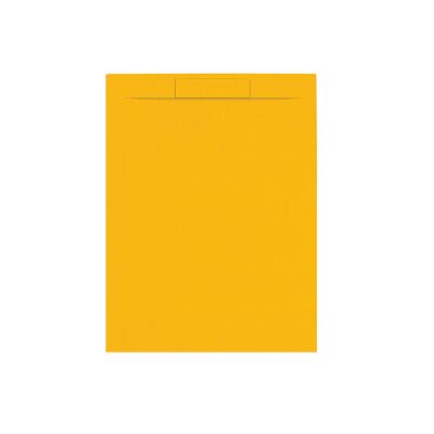 Douchebak + Sifon Allibert Rectangle 120×90 cm Mat Okergeel