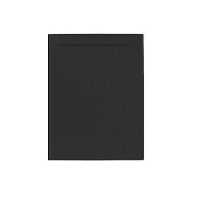 Douchebak + Sifon Allibert Rectangle 120×90 cm Mat Zwart