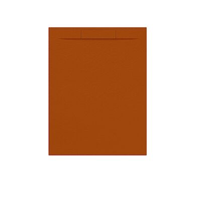 Douchebak + Sifon Allibert Rectangle 120×90 cm Satijn Koper Oranje