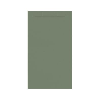Douchebak + Sifon Allibert Rectangle 140×80 cm Eucalyptus Groen