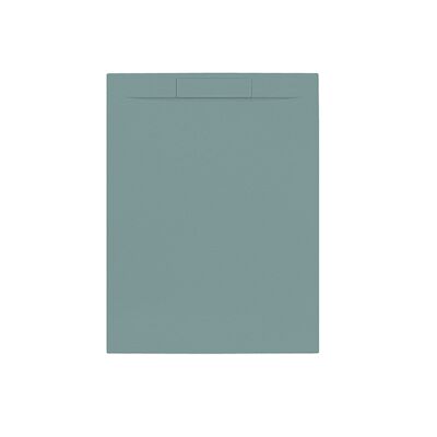Douchebak + Sifon Allibert Rectangle 140×80 cm Mat Groen Korstmos