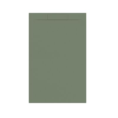 Douchebak + Sifon Allibert Rectangle 140×90 cm Eucalyptus Groen