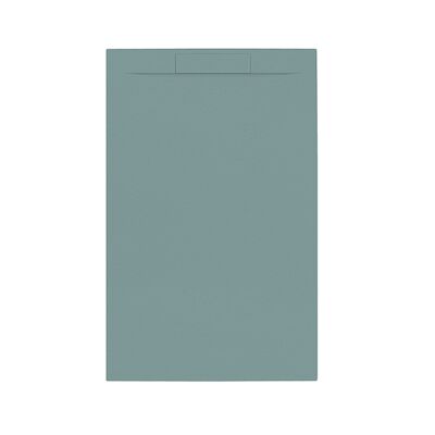 Douchebak + Sifon Allibert Rectangle 140×90 cm Mat Groen Korstmos