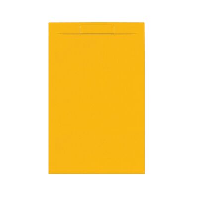 Douchebak + Sifon Allibert Rectangle 140×90 cm Mat Okergeel