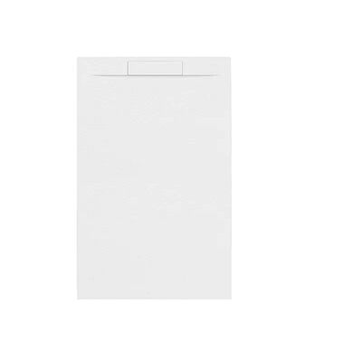 Douchebak + Sifon Allibert Rectangle 140×90 cm Mat Zwart