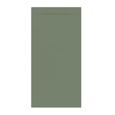 Douchebak + Sifon Allibert Rectangle 160×80 cm Eucalyptus Groen