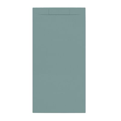 Douchebak + Sifon Allibert Rectangle 160×80 cm Mat Groen Korstmos