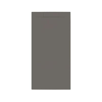 Douchebak + Sifon Allibert Rectangle 160×80 cm Mat Gunmetal
