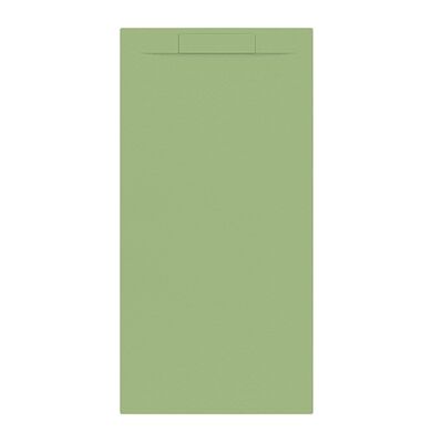 Douchebak + Sifon Allibert Rectangle 160×80 cm Mat Olijfgroen