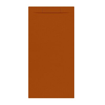 Douchebak + Sifon Allibert Rectangle 160×80 cm Satijn Koper Oranje