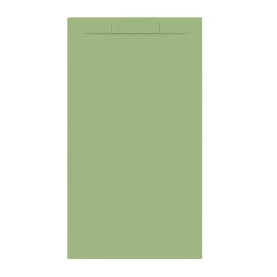Douchebak + Sifon Allibert Rectangle 160×90 cm Mat Olijfgroen